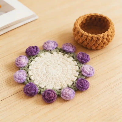 Purple Lilly / Coaster Only (15 cm / 5.9 inch)